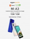 [Extra 5% cashback] Xiaomi Mi A3 Smartphone  sale at Amazon